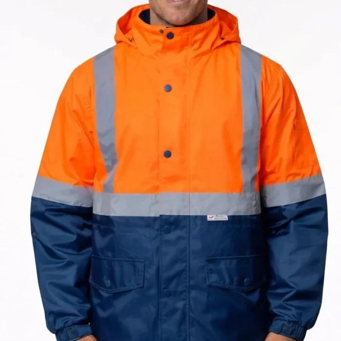 HI VIS JACKET-FLEECE LINING WITH TAPE