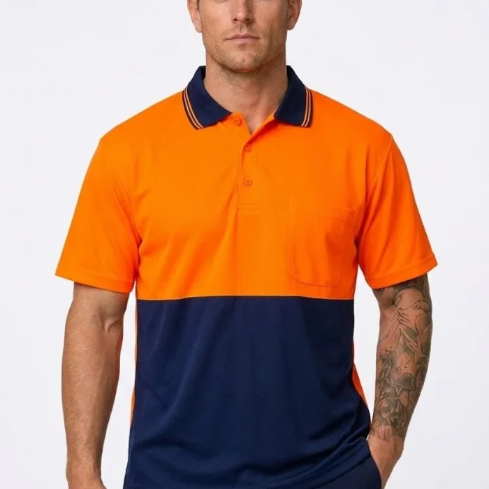 HI VIS TRADITIONAL POLO SHIRT