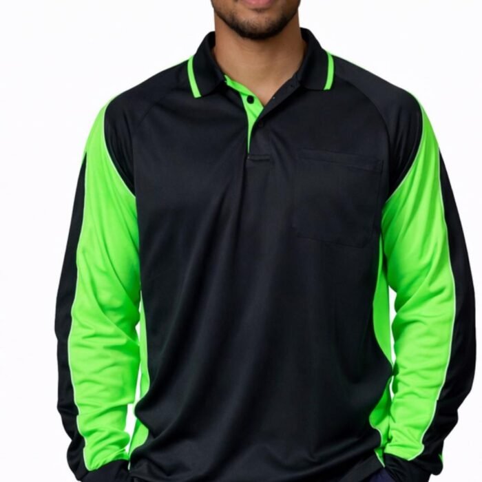 HI VIS L/S WORK POLO