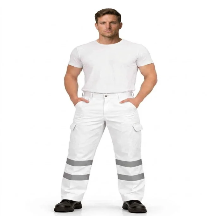 Men’s Cargo Work Pants with Reflective Tape