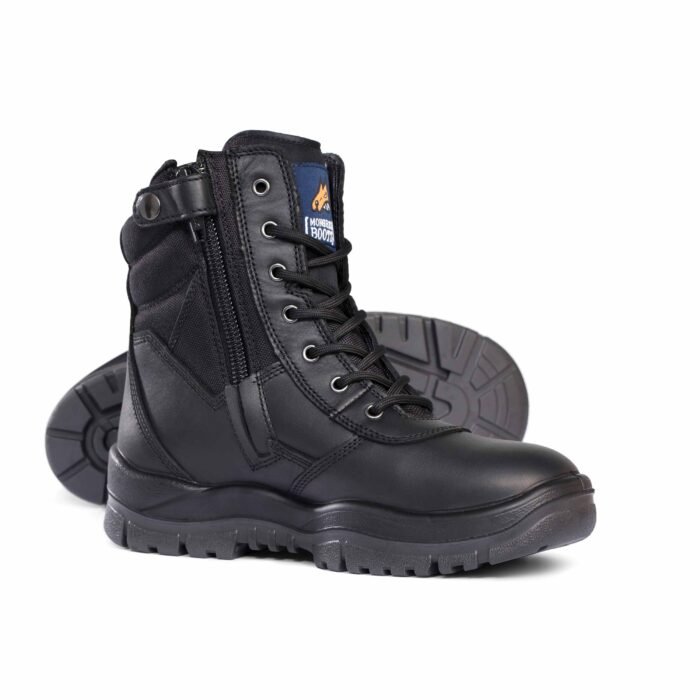 High Leg Zip-Side Safety Work Boots – Waterproof Steel Toe Protection | Model 251